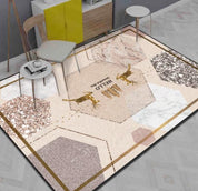 3D Geometric Elk Non-Slip Rug Mat 135- Jess Art Decoration
