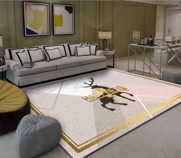 3D Geometric Elk Non-Slip Rug Mat 136- Jess Art Decoration