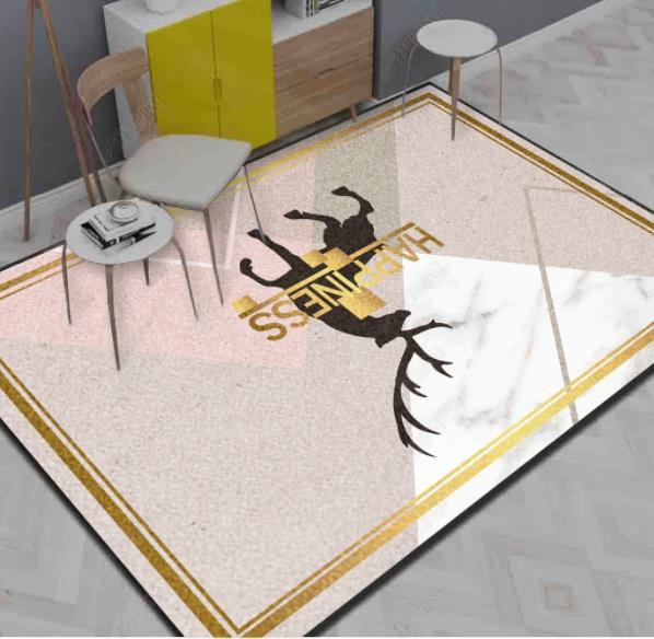 3D Geometric Elk Non-Slip Rug Mat 136- Jess Art Decoration