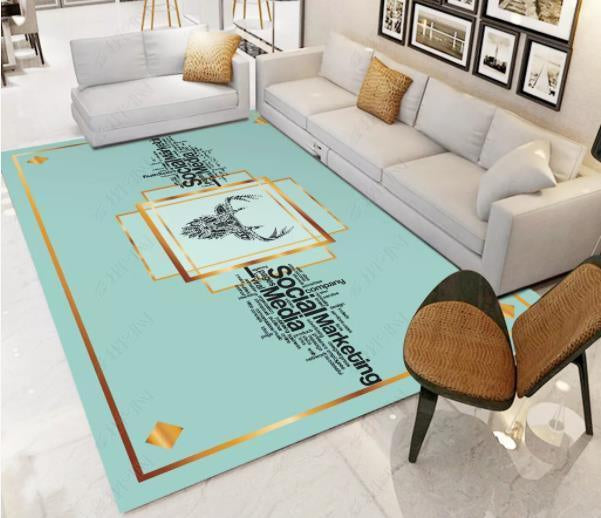 3D Green English Elk Non-Slip Rug Mat 151- Jess Art Decoration