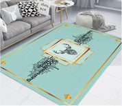 3D Green English Elk Non-Slip Rug Mat 151- Jess Art Decoration