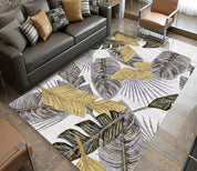 3D Grey Vintage Leaf Non-Slip Rug Mat 205- Jess Art Decoration