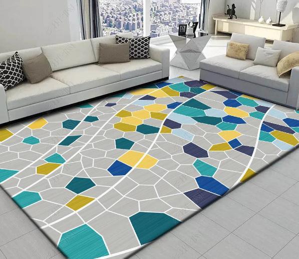 3D Abstract Color Geometry Non-Slip Rug Mat 235- Jess Art Decoration