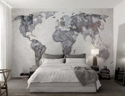 3D World Map Wall Mural Wallpaper 612- Jess Art Decoration