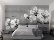 3D Black Plum Blossom Wall Mural Wallpaper 324- Jess Art Decoration