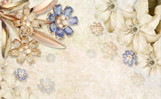3D Jewelry Floral Wall Mural Wallpaper 22- Jess Art Decoration