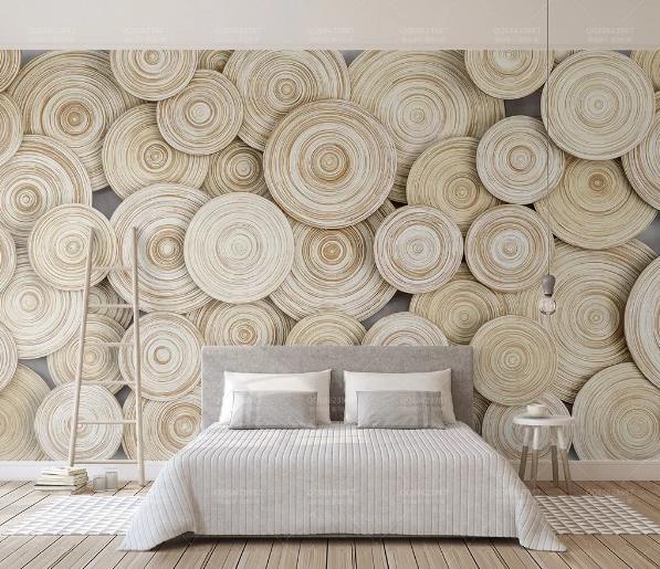 3D Wood Annual Ring Wall Mural Wallpaper 04- Jess Art Decoration