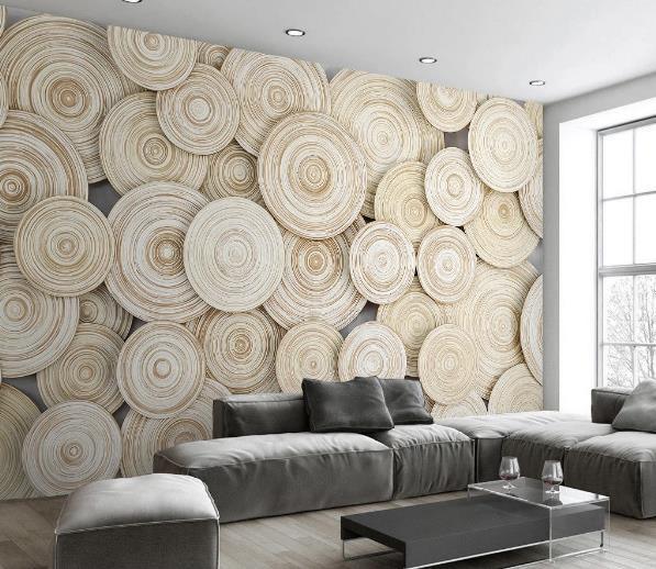 3D Wood Annual Ring Wall Mural Wallpaper 04- Jess Art Decoration