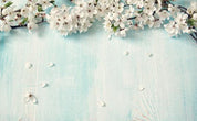 3D Blue Cherry Blossoms Wall Mural Wallpaper 109- Jess Art Decoration