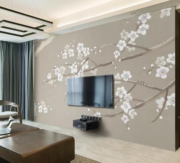 3D Plum Blossom Wall Mural Wallpaper 44- Jess Art Decoration
