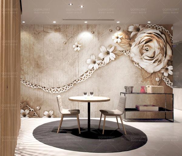 3D Brown Rose Floral Wall Mural Wallpaper 12- Jess Art Decoration