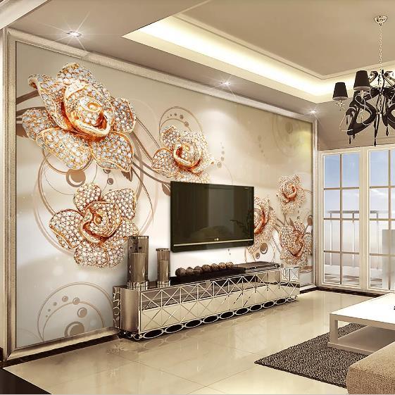 3D Jewelry Floral Wall Mural Wallpaper 23- Jess Art Decoration