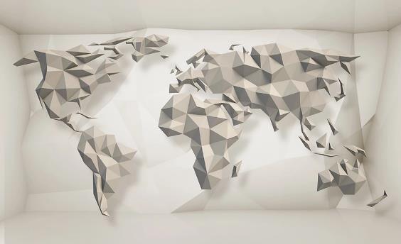 3D World Map Wall Mural Wallpaper 10- Jess Art Decoration