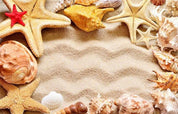 3D Starfish Conch Beach Wall Mural Wallpaper 826- Jess Art Decoration