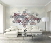 3D Mosaic Ceramic Tile Hexagon Wall Mural Wallpaper 849- Jess Art Decoration