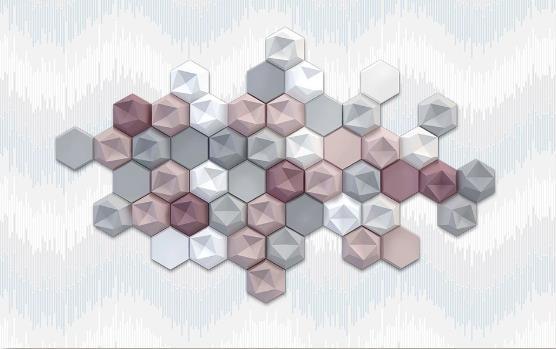 3D Mosaic Ceramic Tile Hexagon Wall Mural Wallpaper 849- Jess Art Decoration