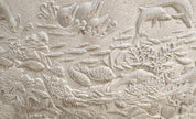 3D Stone Carving Seabed Coral Fish Wall Mural Wallpaper 855- Jess Art Decoration