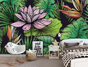 3D Lotus Leaves Wall Mural Wallpaper 1020- Jess Art Decoration