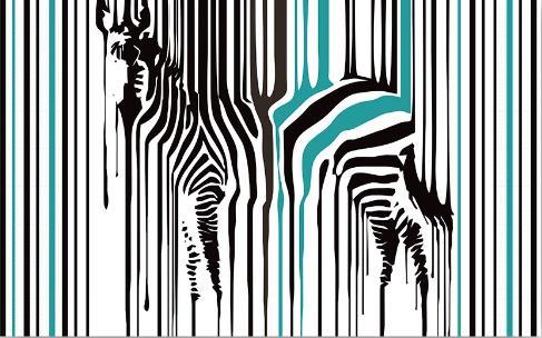 3D Zebra Stripes Wall Mural Wallpaper 1048- Jess Art Decoration