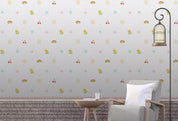3D Hand Drawn Rainbow Animal Fruit Wall Mural Wallpaper LQH 582- Jess Art Decoration
