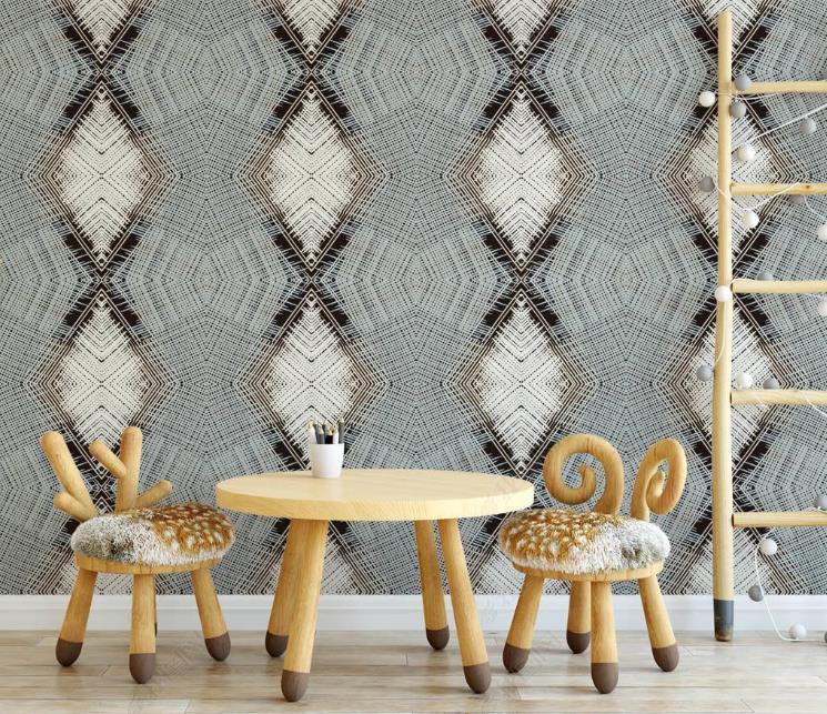 3D Vintage Simplicity Geometry Pattern Wall Mural Wallpaper SWW1449- Jess Art Decoration