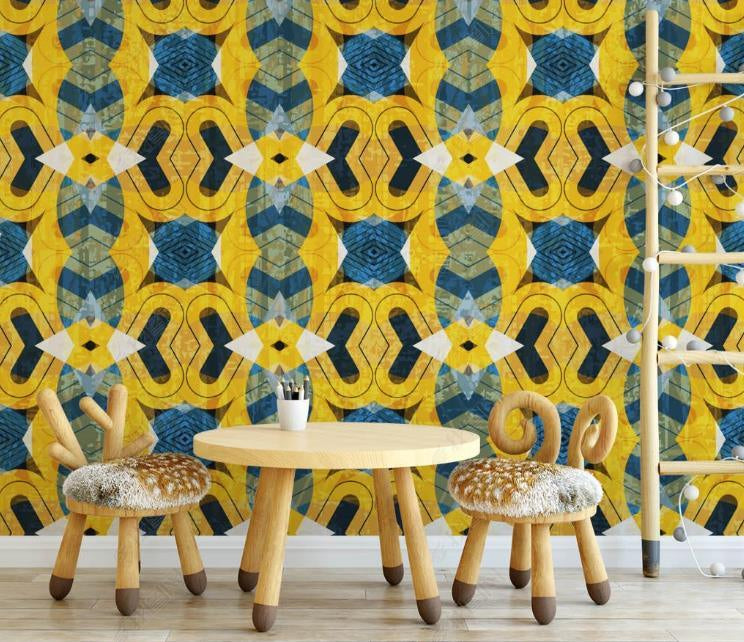 3D Vintage Simplicity Geometry Pattern Wall Mural Wallpaper SWW1450- Jess Art Decoration