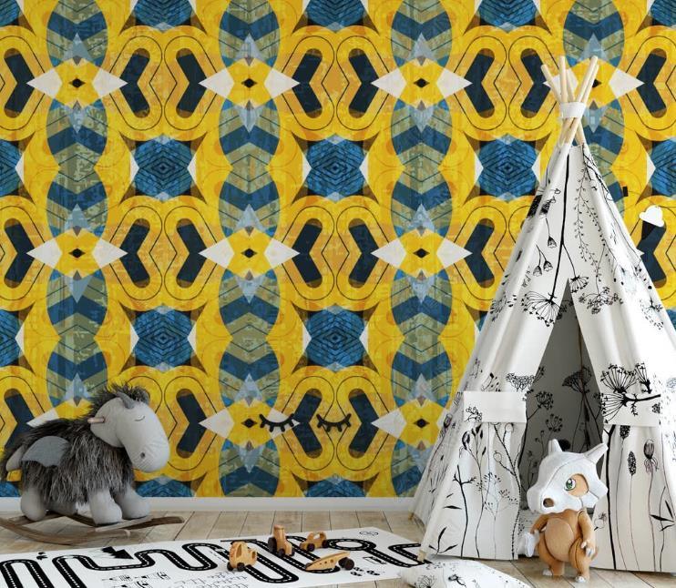 3D Vintage Simplicity Geometry Pattern Wall Mural Wallpaper SWW1450- Jess Art Decoration