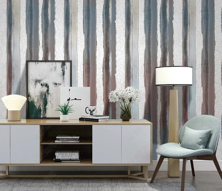 3D Modern Abstract Art Stripe Fresh Wall Mural Wallpaper SWW1456- Jess Art Decoration