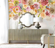 3D Northern Europe Hand-painted Pastoral Floral Fresh Wall Mural Wallpaper SWW1493- Jess Art Decoration