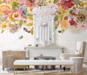 3D Northern Europe Hand-painted Pastoral Floral Fresh Wall Mural Wallpaper SWW1493- Jess Art Decoration