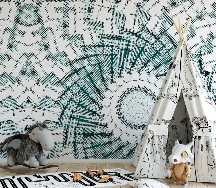 3D Vintage Simplicity Abstract Geometry Pattern Wall Mural Wallpaper SWW1517- Jess Art Decoration
