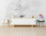 3D Hand-painted Abstract White Swan Wall Mural Wallpaper SW2261- Jess Art Decoration