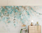 3D Northern Europe Hand-painted Watercolor Green Leaf Wall Mural Wallpaper SWW2084- Jess Art Decoration