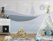 3D Northern Europe Hand-painted Forest Car Animal Wall Mural Wallpaper SWW2606- Jess Art Decoration