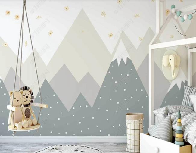 3D Northern Europe Hand-painted Mountain Bird Wall Mural Wallpaper SWW2599- Jess Art Decoration