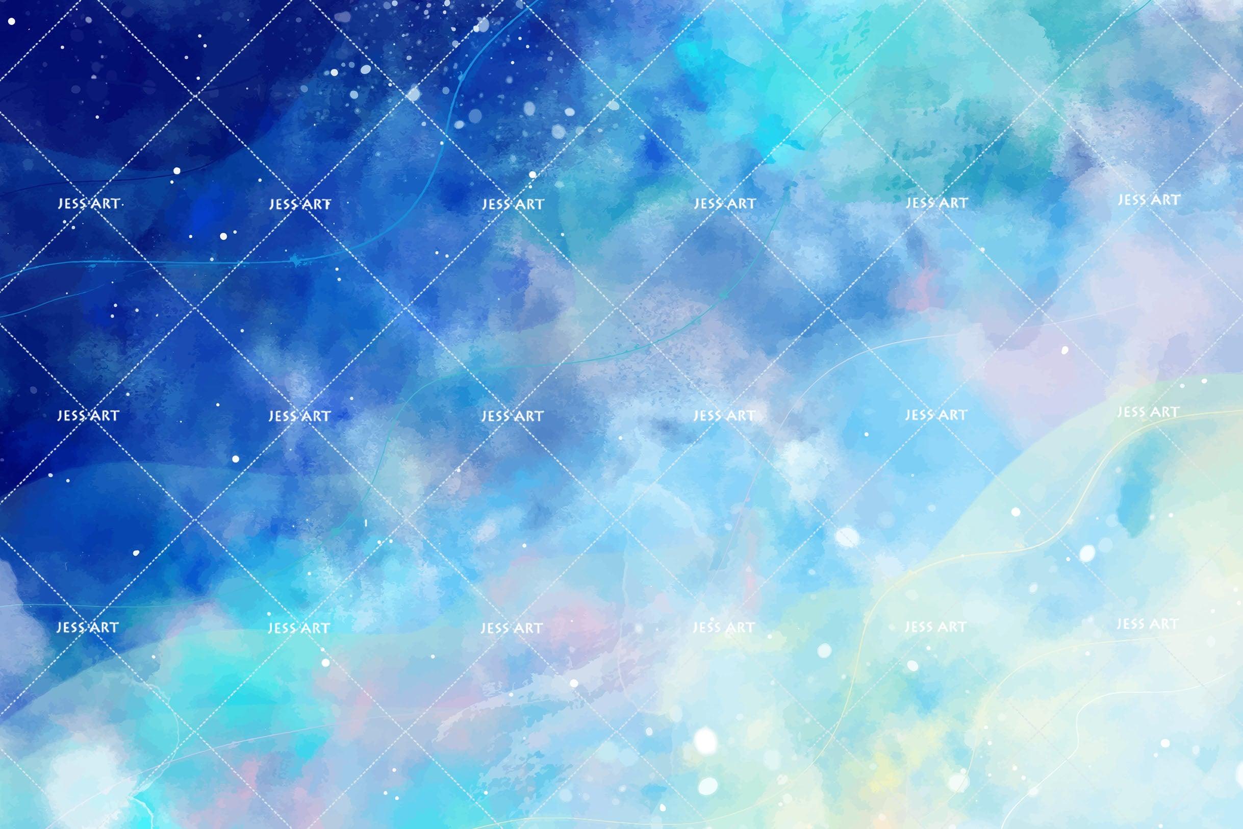 3D Blue Watercolor Wall Mural Wallpaper SF82- Jess Art Decoration