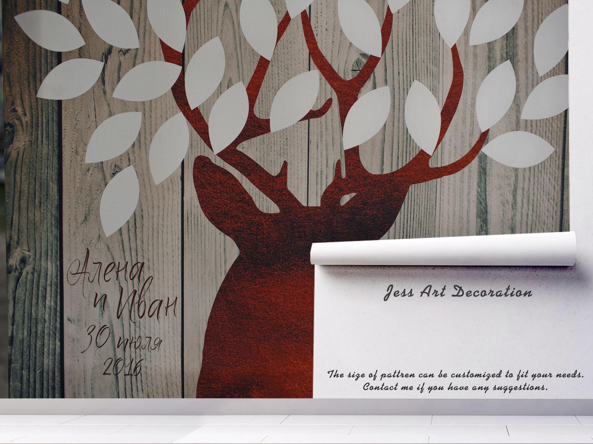 3D Elk Shadow Floor Background Wall Mural Wallpaper 47- Jess Art Decoration