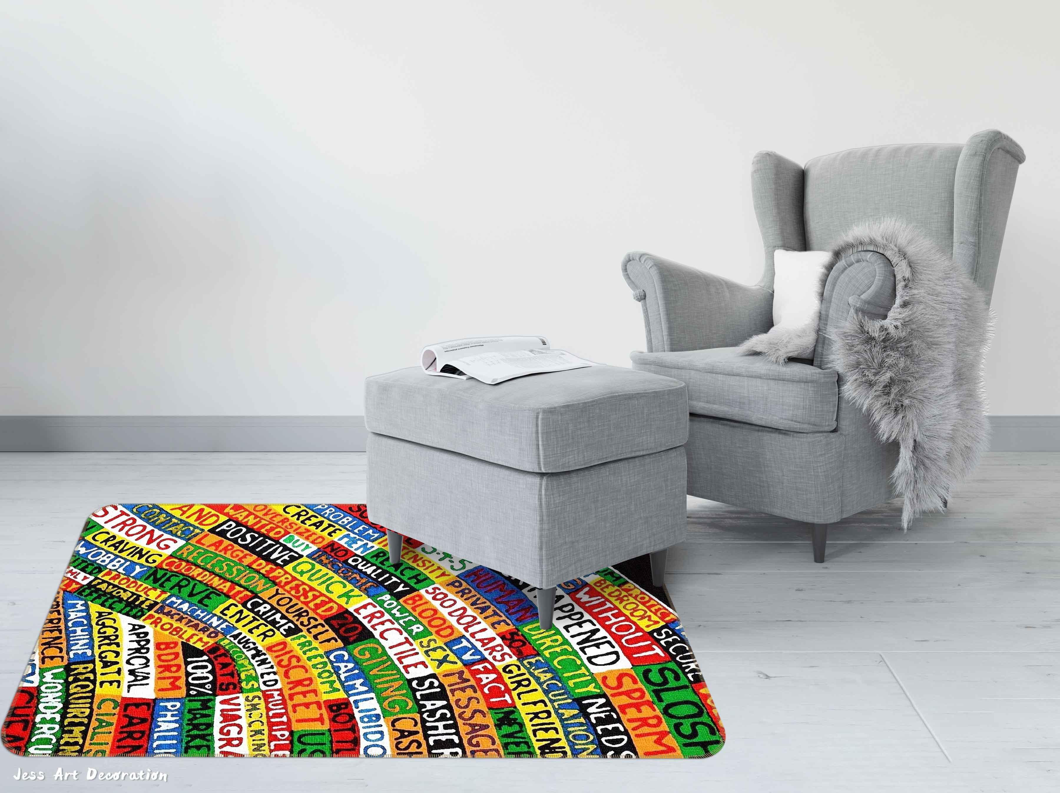 3D Rock Band Colour Non-Slip Rug Mat 170- Jess Art Decoration