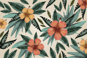 3D Hand Painted Flower Leaves Wall Mural Wallpaper A066 LQH- Jess Art Decoration