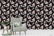 3D Vintage Carp Pattern Wall Mural Wallpaper LXL 1158- Jess Art Decoration