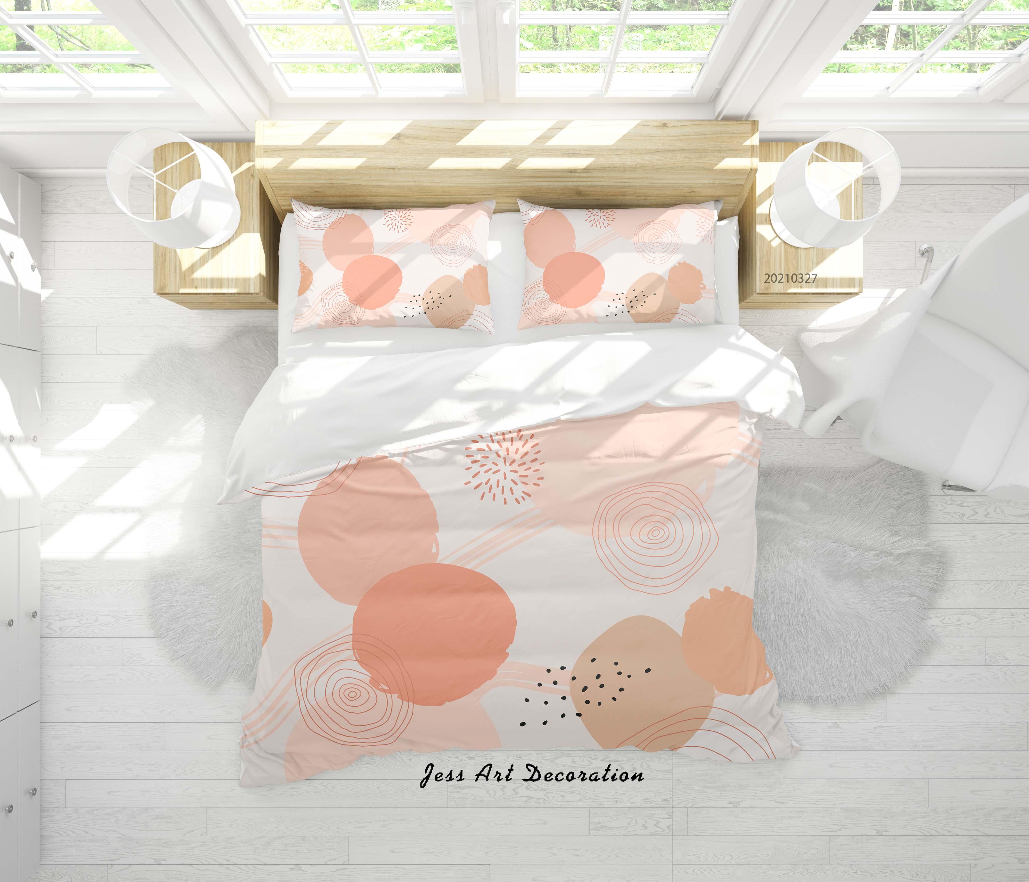 3D Abstract Geometric Pattern Quilt Cover Set Bedding Set Duvet Cover Pillowcases 312- Jess Art Decoration