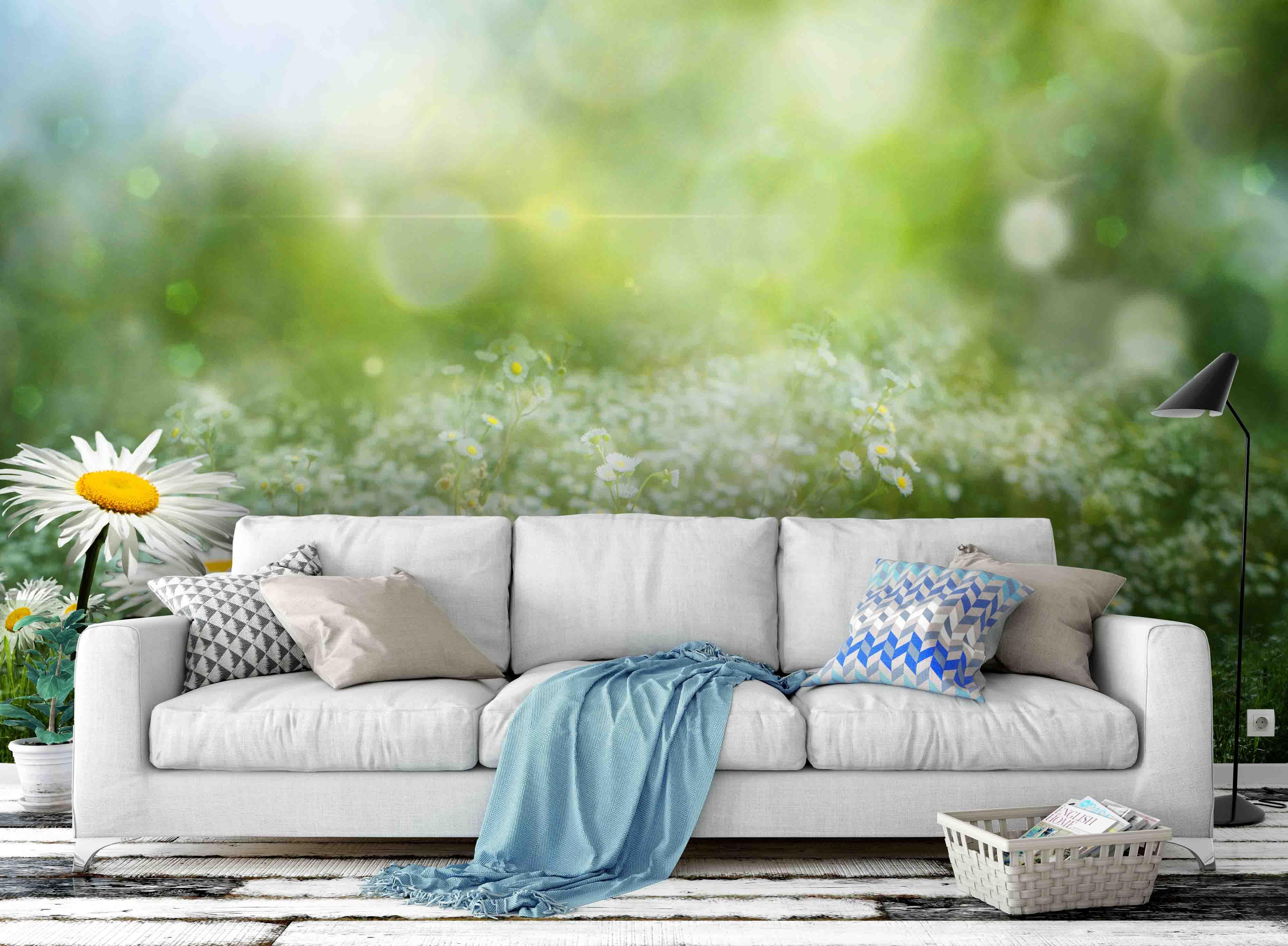 3D Wildflowers Field Wall Mural Wallpaper 5- Jess Art Decoration