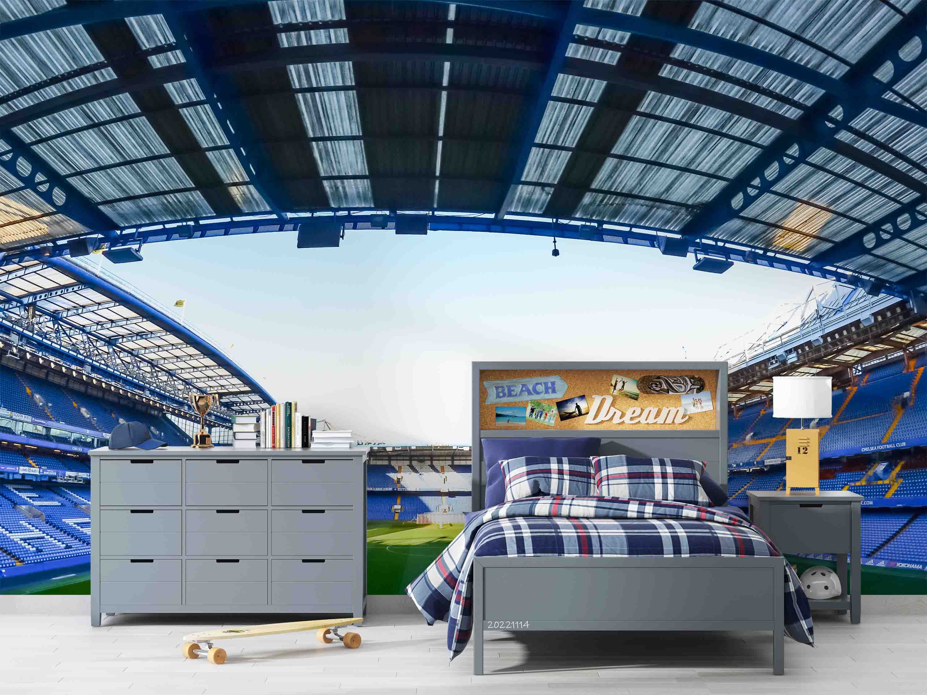 3D Stamford Bridge Stadium Wall Mural Wallpaper GD 213- Jess Art Decoration