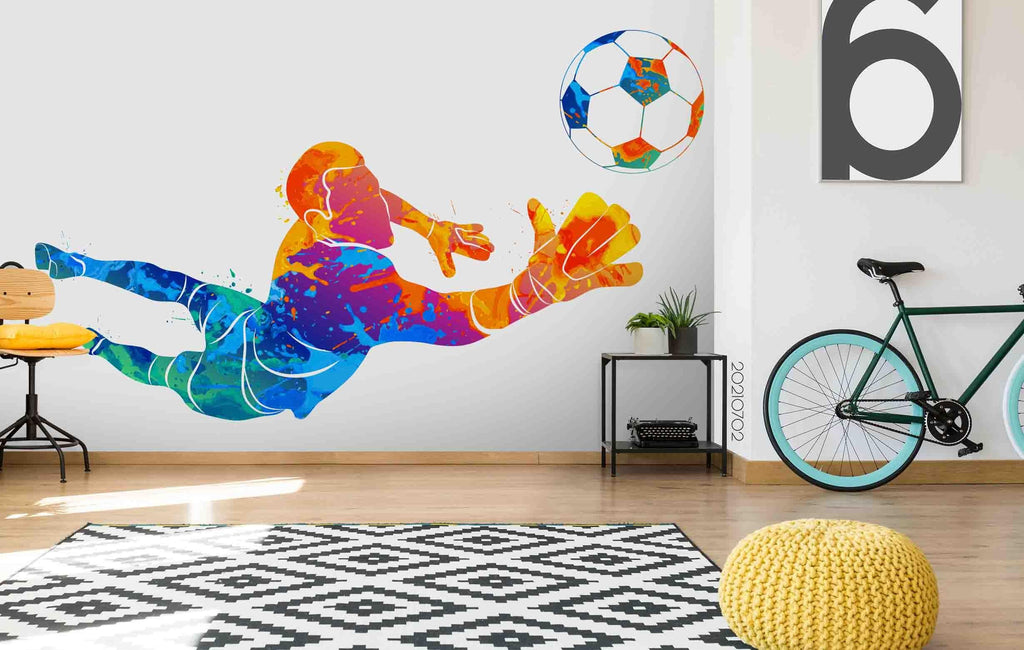 3D Sports Running 027 Wall Murals