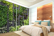 3D Green Plant Wall Curtains and Drapes LQH A600- Jess Art Decoration