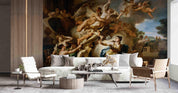 3D Classical Angel Wall classical angel religious painting wall mural wallpaper for dining room - view 2