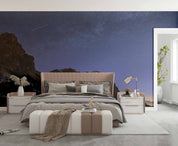3D Night Mountain Starry Sky Landscape Wall Mural Wallpaper GD 2857- Jess Art Decoration