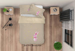 3D Cartoon Cute Animal Rabbit Star Quilt Cover Set Bedding Set Duvet Cover Pillowcases WJ 9557- Jess Art Decoration
