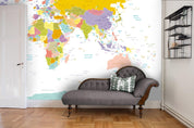 3D Color Map Wall Mural Wallpaper 3- Jess Art Decoration
