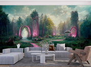 3D Fantasy Green Forest Wall Mural Wallpaper GD 2319- Jess Art Decoration